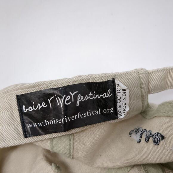 Boise River Festival Patch Slideback Hat Tan One Size Adjustable 6 Panel - Picture 8 of 8